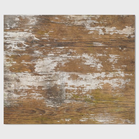 Rustic Barn Wood  Farmhouse Cadeaupapier (Vlak)