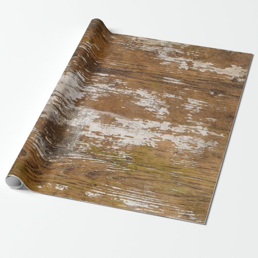 Rustic Barn Wood  Farmhouse Cadeaupapier (Uitgerold)