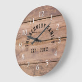 Rustic Barn Wood Farmhouse Grote Klok (Hoek)