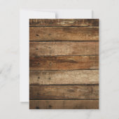 Rustic Barn Wood Foto Afstuderen Aankondiging (Achterkant)