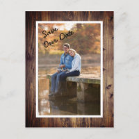 Rustic Barn Wood Foto bewaart ons huwelijk