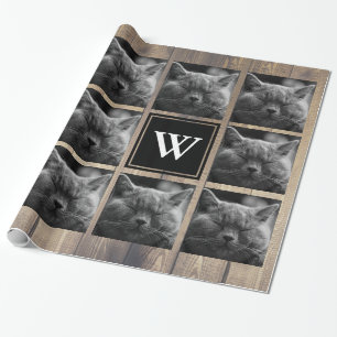 Rustic Barn Wood Foto's uit de 10-reeks Collage Cadeaupapier