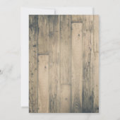 Rustic Barn Wood Gold White Chic Quinceañera 15 Kaart (Achterkant)