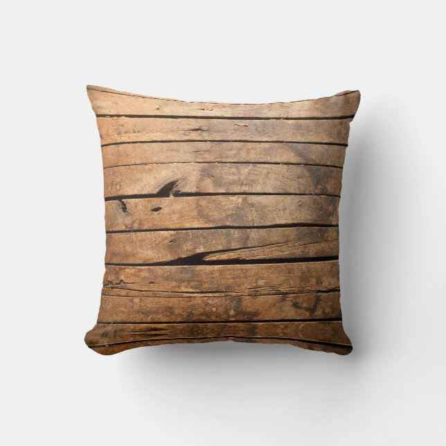 Rustic Barn Wood Kussen (Voorkant)