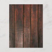 Rustic Barn Wood Lace String Lights Wedding Detail Informatiekaartje (Achterkant)