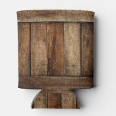 Rustic Barn Wood & Lace Wedding Favor Blikjeskoeler (Achterkant)