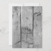 Rustic Barn Wood & Lantern 50th Birthday Party Kaart (Achterkant)