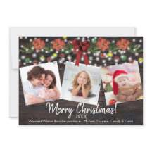 Rustic Barn Wood & Lights 3 Foto Kerstmis