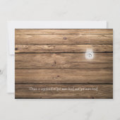 Rustic Barn Wood Mason Jar Lights Vrijgezellenfees Kaart (Achterkant)