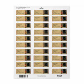 Rustic Barn Wood met graffiti Heart Jubileum Etiket (Full Sheet)