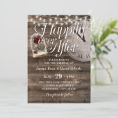 Rustic Barn Wood na sprookjeshuwelijk Kaart (Staand voorkant)