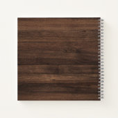 Rustic Barn Wood New Couple Wedding Guest Book Notitieboek (Achterkant)