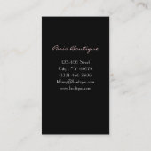 Rustic Barn Wood paarse franse kroonkandelaar Visitekaartje (Achterkant)