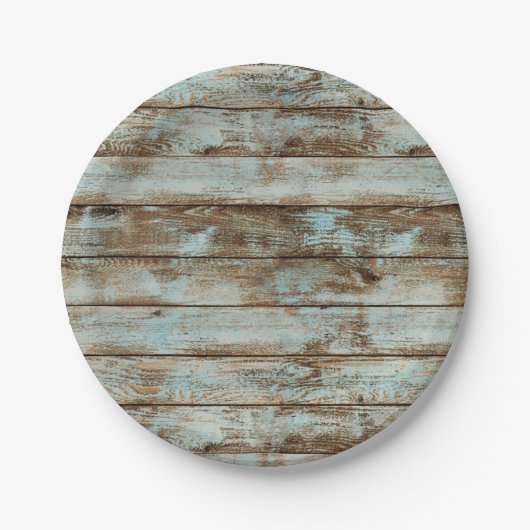 Rustic Barn Wood Papieren Bordje (Voorkant)