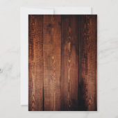 Rustic barn wood photo country RSVP Kaart (Achterkant)