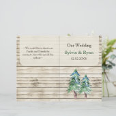 Rustic Barn Wood Pine Wedding (Staand voorkant)