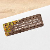 Rustic Barn Wood Retouradres Etiket