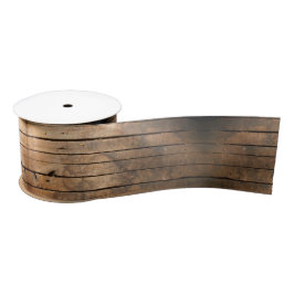 Rustic Barn Wood Satijnen Lint
