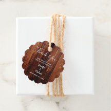 Rustic barn wood script country Wedding Bedankt