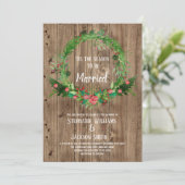 Rustic Barn Wood Season to be Married Wedding Kaart (Staand voorkant)