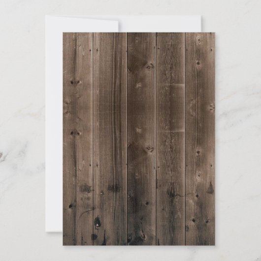 Rustic Barn Wood Skeleton Key Housewarming Party Kaart (Achterkant)