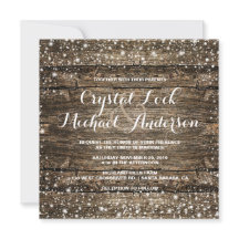 Rustic Barn Wood Snowflakes Winter Weddenschap
