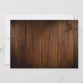 Rustic Barn Wood String Lights Weddenfoto Save The Date (Achterkant)