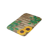 Rustic Barn Wood Sunflower Badmat (Gekanteld)