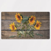 Rustic Barn Wood Sunflower Labels (Design 2)