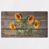 Rustic Barn Wood Sunflower Labels (Design 1)