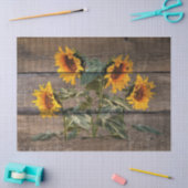 Rustic Barn Wood Sunflower Tissuepapier (Craft)