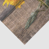 Rustic Barn Wood Sunflower Tissuepapier (Detail)