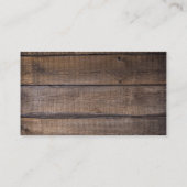 Rustic Barn Wood Sunflower Visitekaartje (Achterkant)