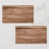 Rustic Barn Wood Visitekaartje (Voorkant / Achterkant)