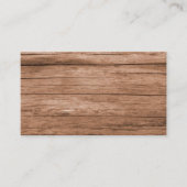 Rustic Barn Wood Visitekaartje (Voorkant)