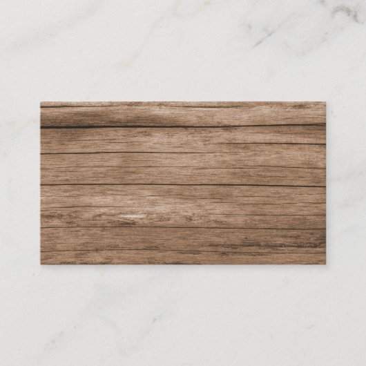 Rustic Barn Wood Visitekaartje (Voorkant)