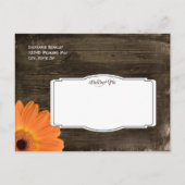 Rustic Barn Wood Vrijgezellenfeest nodigt BRIEFKAA Uitnodiging Briefkaart (Achterkant)