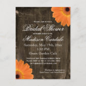 Rustic Barn Wood Vrijgezellenfeest nodigt BRIEFKAA Uitnodiging Briefkaart (Voorkant)