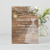 Rustic Barn Wood Vrijgezellenfeest - Wit Kaart (Staand voorkant)