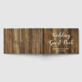 Rustic Barn Wood Wedding Guest Book Gastenboek (Volledig)
