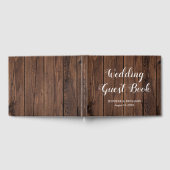 Rustic Barn Wood Wedding Guest Book Gastenboek (Volledig)