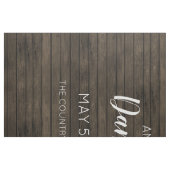 Rustic Barn Wood Wedding Welcome Sign Stof (Fat Quarter)