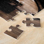 Rustic Barn Wood Western Country Music Guitar Legpuzzel (Zijkant)