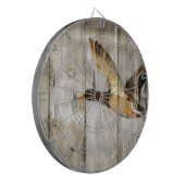 Rustic Barn wood Western Land dat Wilde Duck vlieg Dartbord (Voorkant Links)