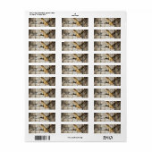 Rustic Barn wood Western Land dat Wilde Duck vlieg Etiket (Full Sheet)