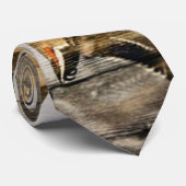 Rustic Barn wood Western Land dat Wilde Duck vlieg Stropdas (Opgerold)