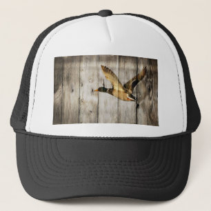 Rustic Barn wood Western Land dat Wilde Duck vlieg Trucker Pet