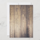 Rustic Barn Wood White Country Laurel Baby shower Kaart (Achterkant)