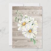Rustic Barn Wood White Daisies Vrijgezellenfeest Kaart (Achterkant)