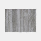 Rustic Barnwood Fleece Blanket Deken (Voorkant (Horizontaal))